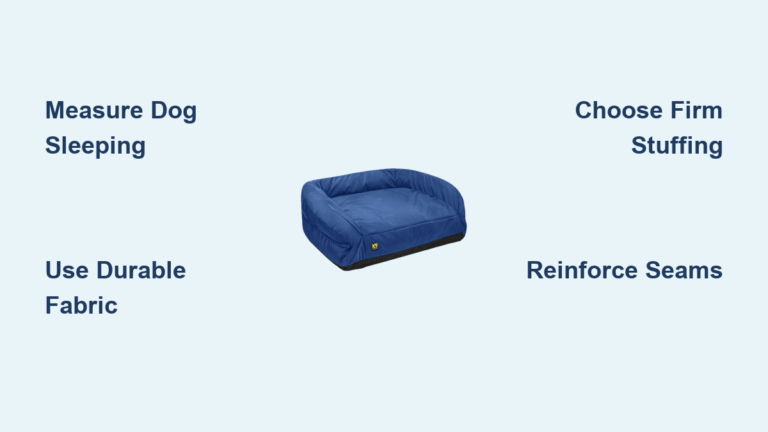 How to Make a Bolster Dog Bed