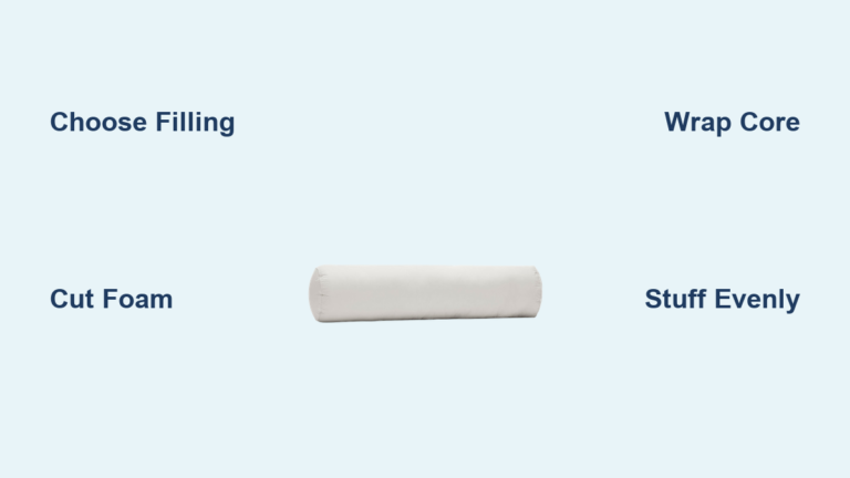 How to Make a Bolster Pillow Insert