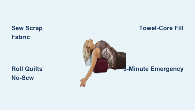 How to Make a Yoga Bolster