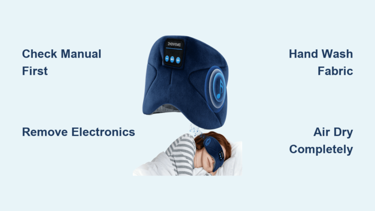 How to Wash Bluetooth Sleep Mask