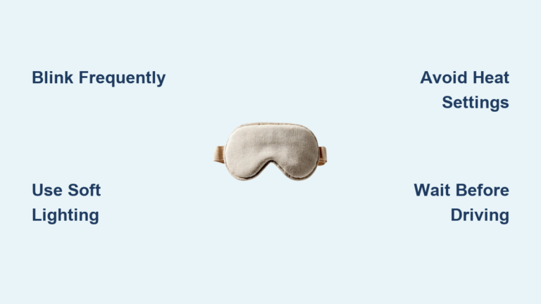 Fix Blurry Vision After Sleep Mask