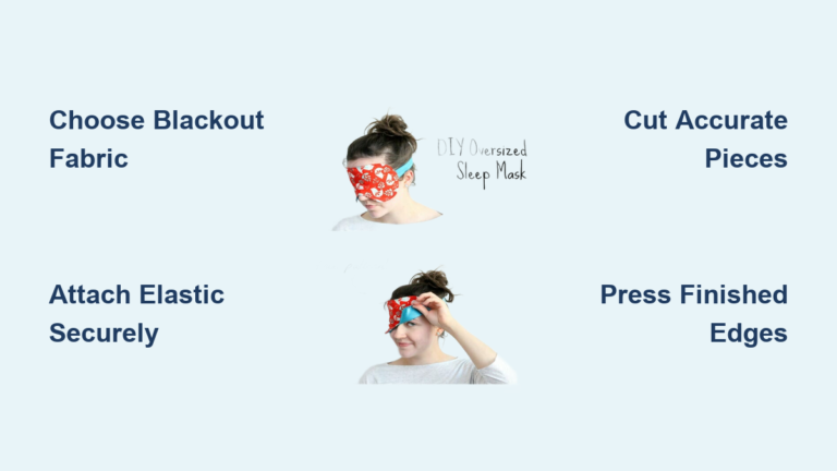 Easy Sleep Mask Sewing Pattern (2026 Guide)