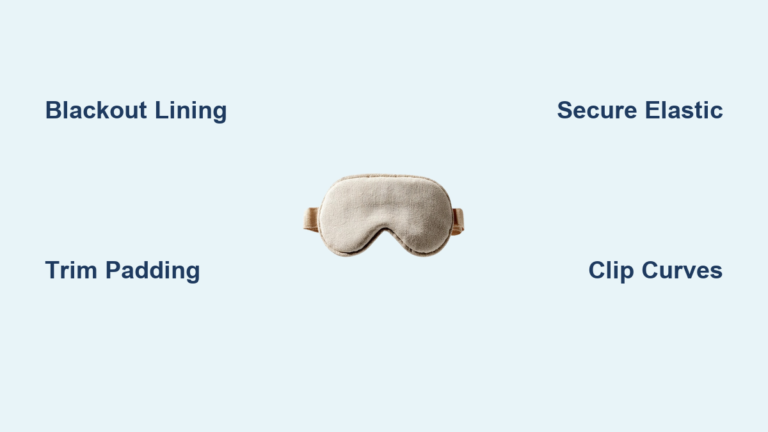 How to Sew a Sleeping Mask: Quick Steps