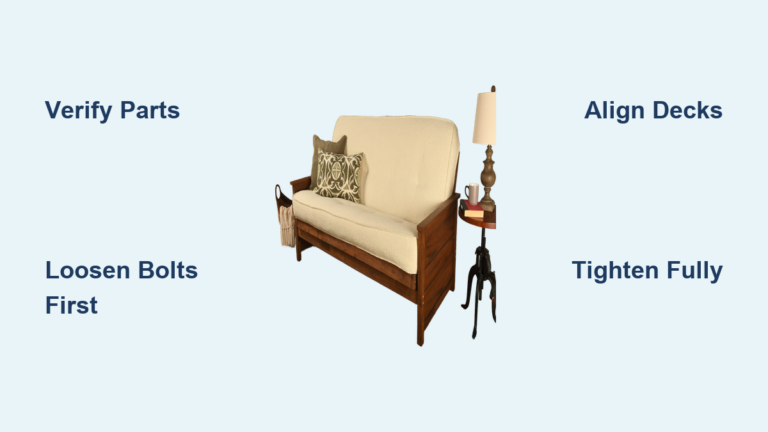 How to Assemble a Wooden Futon